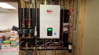 Navien NCB190/60H two zone combination boiler & tankless install