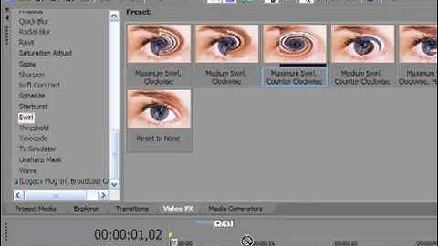 Text Swirl Effect - Sony Vegas