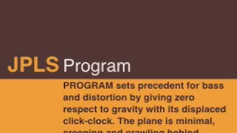 MINUS44 - JPLS - Programm