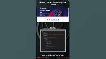 Jio Website Clone using #html #css