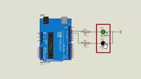 Arduino Demo - Blind LED Simulation in Proteus