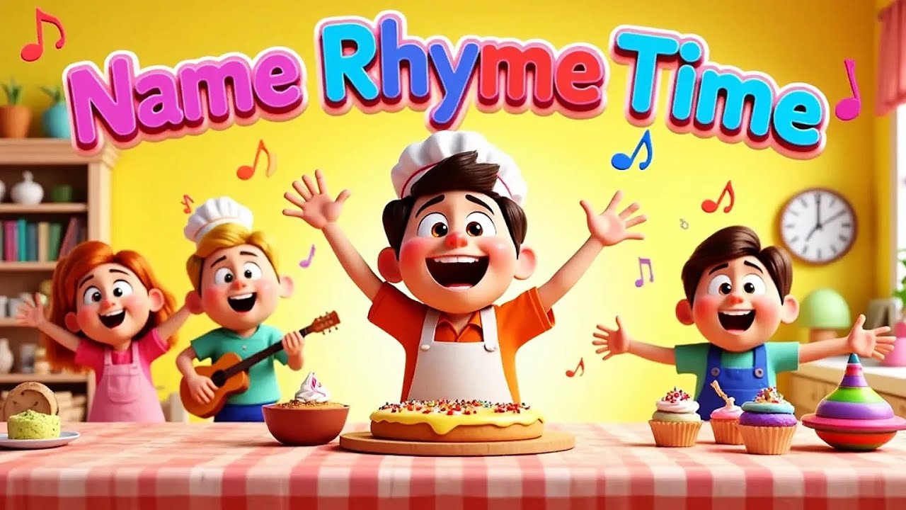 🎶 Name Rhyme Time – Fun Kids Song | Rhyming with Names & Fun Activities ...