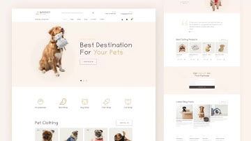 Waggy - Pet Shop eCommerce HTML Website Template | Free Source Code