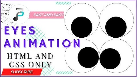 Simple Eyes Animation | HTML & CSS | Confused Eyes rotating in Confusion |Web Development | Pure CSS