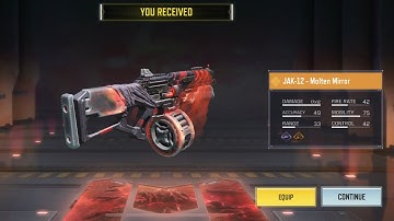 JAK-12 molten mirror | legendary shotgun | rogue revenge draw | codm | s2 | 2022