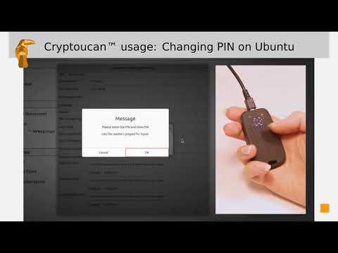 Cryptoucan™ usage: Changing PIN on Ubuntu