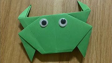 Hướng dẫn gấp con cua bằng giấy - gấp giấy thủ công - origami