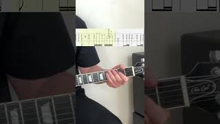 Back in Black Guitar + Tabs  #guitar #guitarcover  #classicrock Victor Pageard