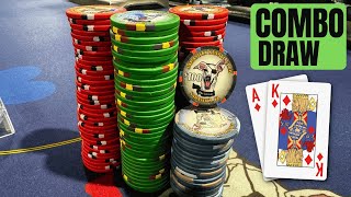 Should You Bet Every Combo Draw ??? -  Kyle Fischl Poker Vlog Ep 183 screenshot 5