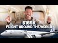 First class private jet flight around the world  abercrombie and kent