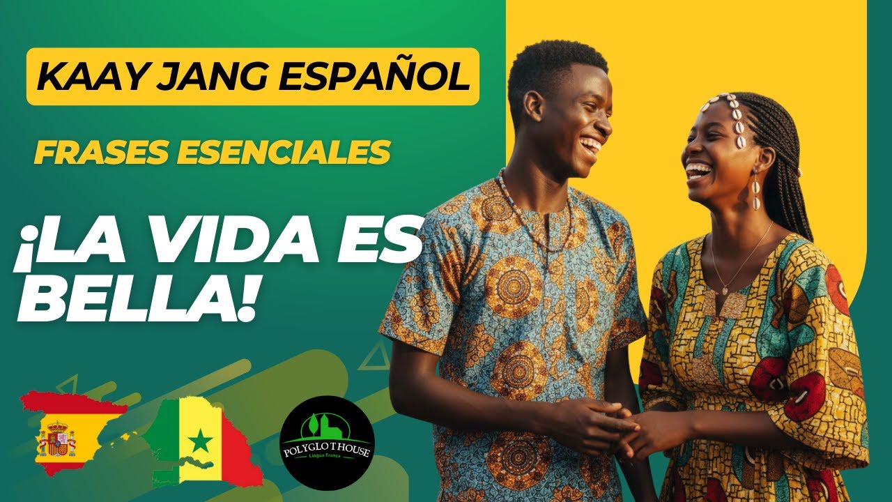 LA VIDA ES BELLA!-Español-Wolof-Aprender Español con  Frases Essentiales y Fáciles-