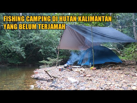 Mancing dan camping Di hutan yang belum terjamah panen banyak ikan /eps 11