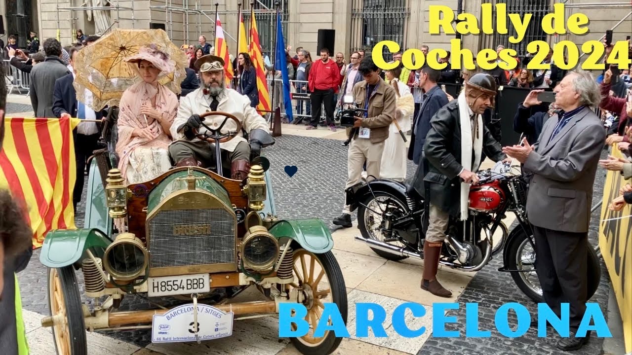 Rally Internacional de Coches de Época Barcelona-Sitges 2024 España | La Salida