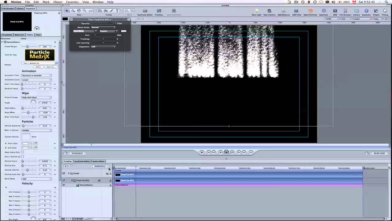 Tutoriel : Particle Metrix