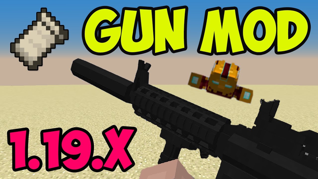 Minecraft GUN mod 1.19.4 - How download and install mod (with Fabric)