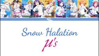 Snow Halation - μ’s (Color Coded Lyrics   Translation) (Rom/Eng/Indo)