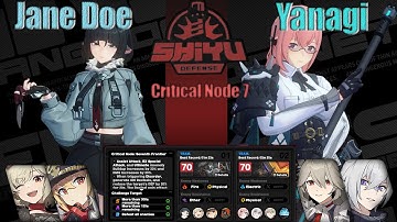 Shiyu Defense 1.3 - Jane Doe & Yanagi | Critical Node 7 S Rank | Zenless Zone Zero