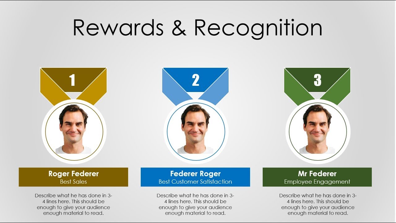 Reward And Recognition Powerpoint Slide Design For Project
