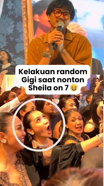 Kelakuan random Nagita Slavina saat menonton Sheila on 7 di wedding Luna Maya Maxime 😂
