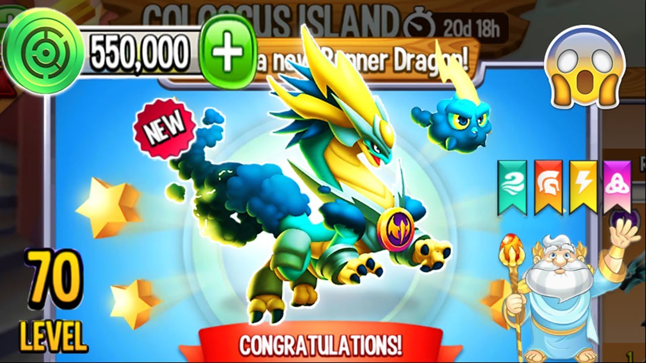 Dragon City: Galestorm Dragon, plus all Master Wind Island | Completed ...