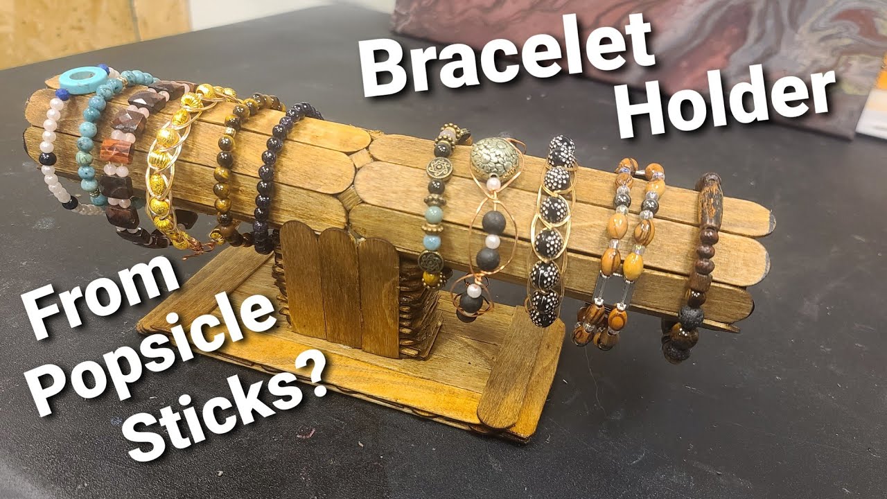 DIY Bracelet Holder from Spindles | Diy bracelet holder, Jewellery display,  Diy