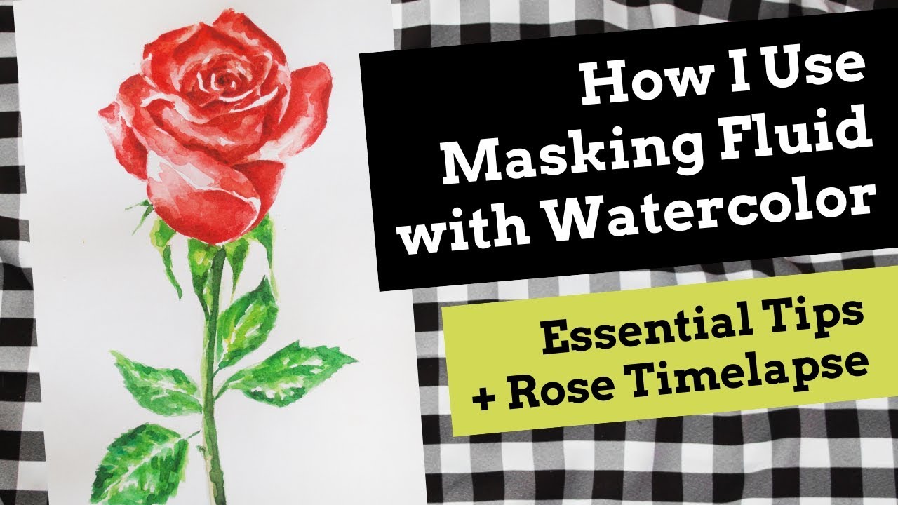 How I Use Masking Fluid with Watercolor + Essential Tips - YouTube