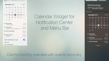 Calendarique - monthly calendar widget for Notification Center