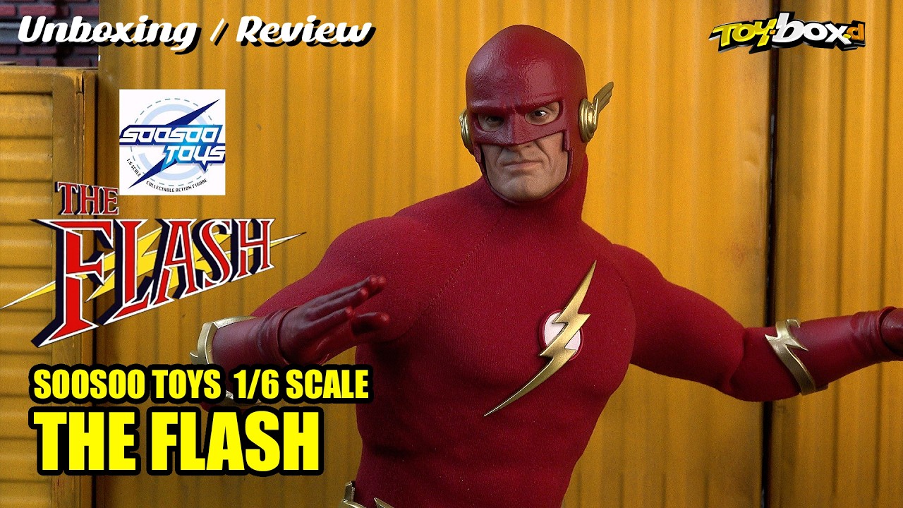 The Flash 1990 1/6 Soosootoys Unboxing Review - YouTube