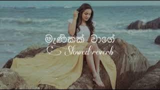 මැණිකක් වාගෙ | manikak wage (slowed reverb) Full song #slowed #slowedandreverb