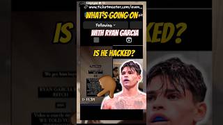 Is Ryan Garcia Telling Us Something?? #boxing #reaction #ryangarcia