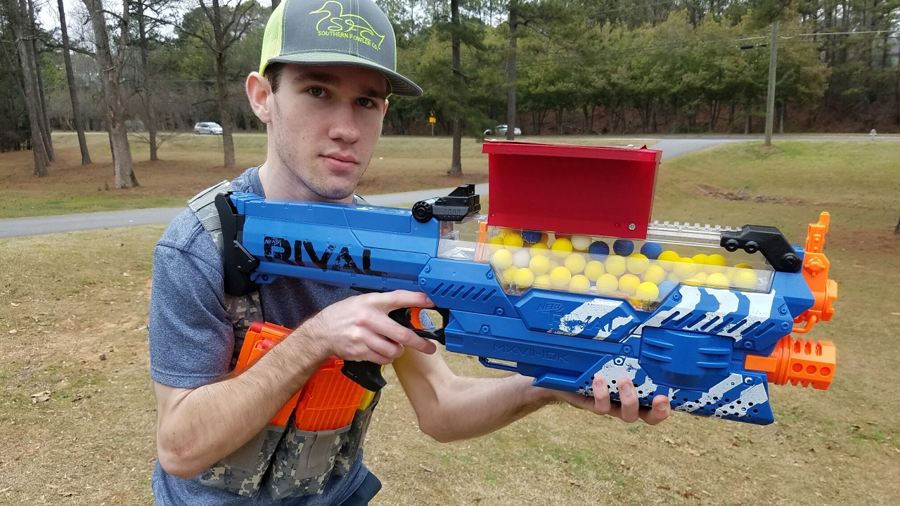 Quick Review-LordDraconical's Overhauled Nerf Rival Nemesis - YouTube