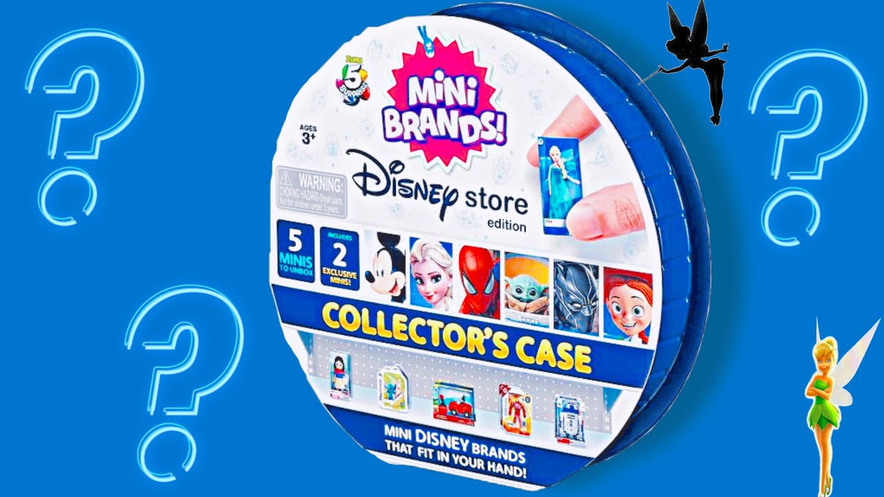 Unboxing DISNEY STORE Mini Brands Collector's Case! Opening Zuru 5 Surprise  Blue Case! 