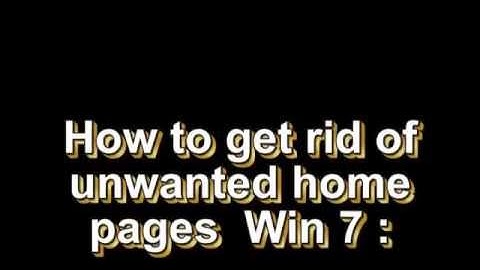 HOW TO REMOVE TROVI.COM  HOME PAGE ADVERTISES FROM YOUR COMPUTER