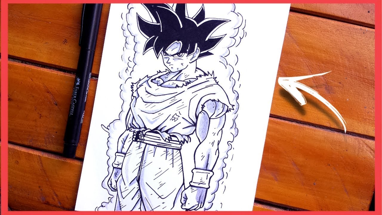 Meus desenhos de mangá - Goku instinto superior incompleto ~Dragon