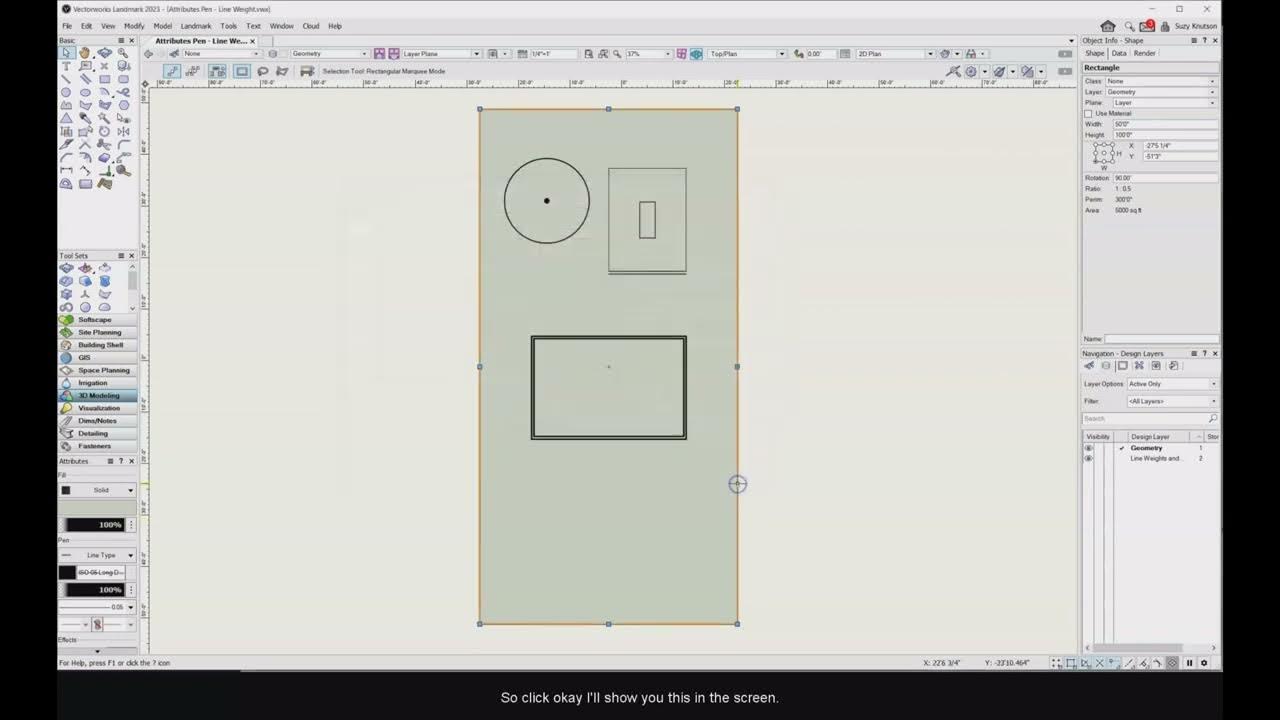 2.1d Solid fill - Vectorworks 2023 - YouTube
