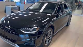 2023 Audi A4 Allroad black optic Premium Plus Mythos Black - Quick walkaround Jay Patel