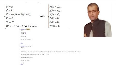 Shooting Method Based on ode45 for Problem of Falkner Skan Flow  l Matlab Coding  l Dr Yasir Nawaz