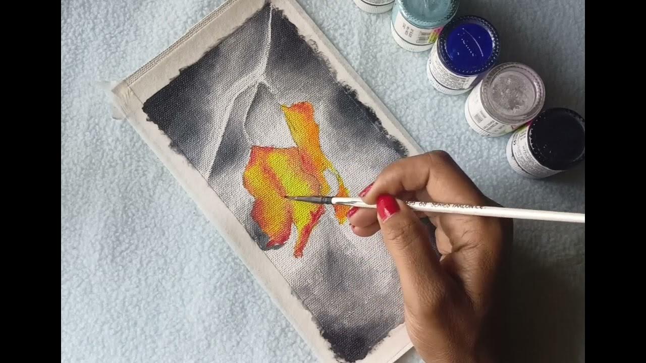 How To Paint Blurry Backgrounds In Acrylic How To Paint Blurred Background With Acrylics #tutorial #forbeginners