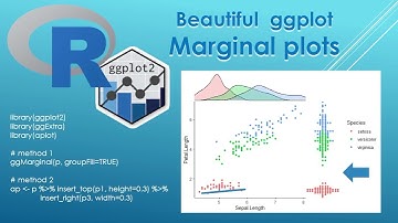 How to plot Informative beautiful plots in R: Marginal plots using ggExtra and aplot packages