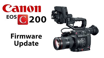 How to Backup your Camera settings & Update the Firmware for the Canon EOS C200 Mark I