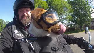 13.05.19 Cookie attending a biker funeral escort