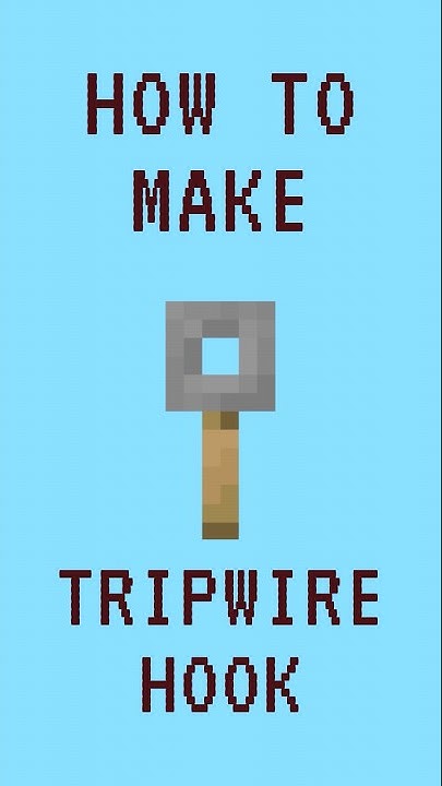 How To Make Tripwire Hooks In Minecraft Minecraft: How to Make Tripwire Hook - YouTube