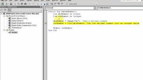 VBA CINT Function - Datatype Conversion Functions