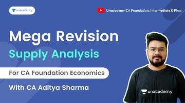 Supply Analysis | Mega Revision | For CA Foundation May