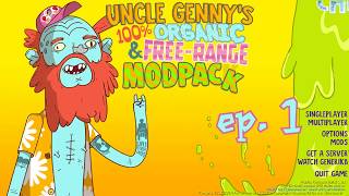 Uncle Gennys 100% Organic Free Range Modpack Ep. 1 'Starter RV & Village!!' PC Gameplay Lets Play