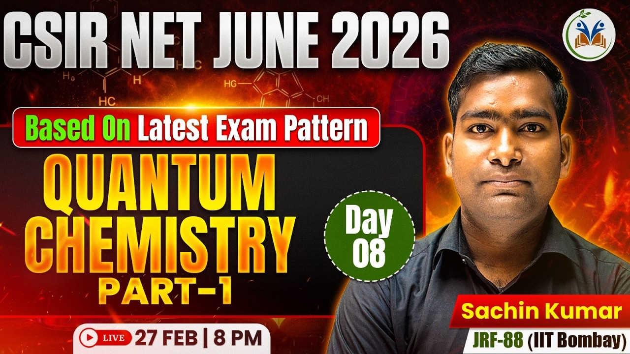 CSIR NET June 2026 Preparation | CSIR NET Chemical Science Quantum Chemistry | CSIR NET CHEMISTRY #9