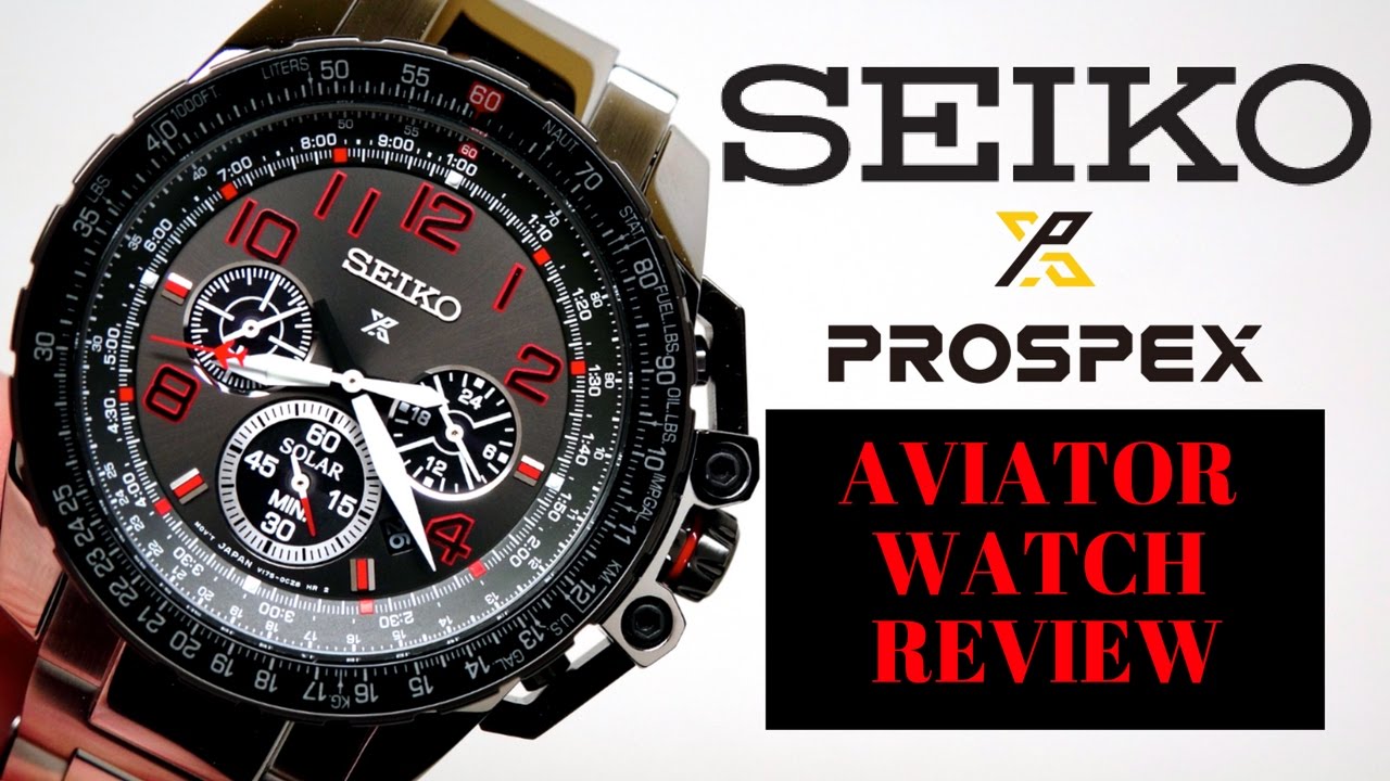 4K) SEIKO PROSPEX AVIATOR CHRONOGRAPH Men's Watch Review Model: SSC315 -  YouTube