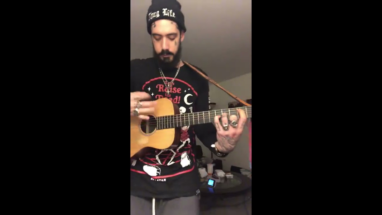 Walk away as the door slams acoustic lil peep/lil Tracy COVER Ajay Matta