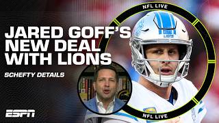 'JARED GOFF! JARED GOFF!' 🗣️ Schefty details Lions' new deal with fan-favorite Goff | NFL Live
