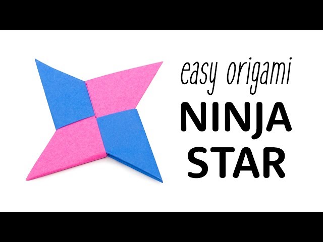 Easy Origami Ninja Star Tutorial - Paper Kawaii